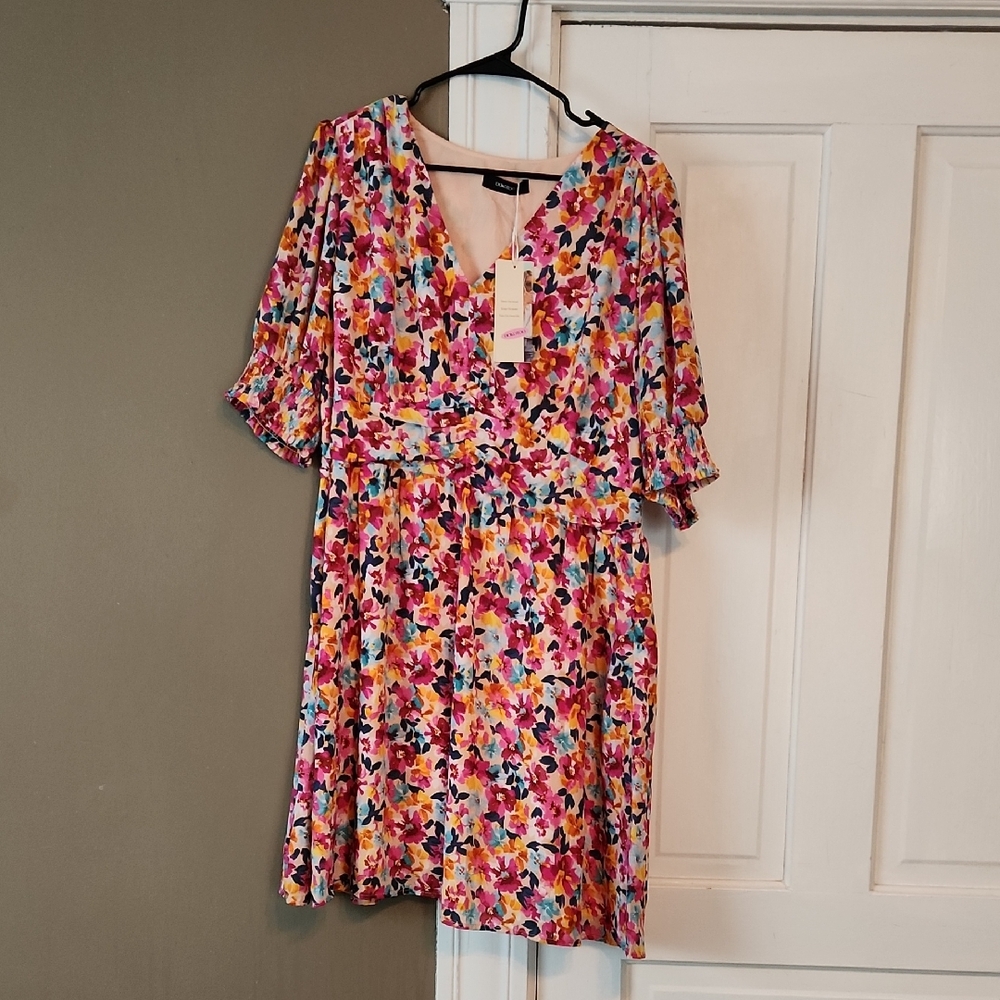 Floral Midi Dress - Multicolor